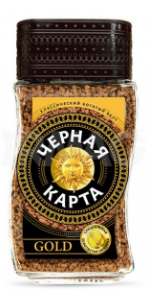 Кофе Черная Карта Gold раст.ст.б. 95г *6