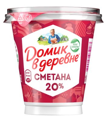 Сметана Домик в деревне 300г 20% 