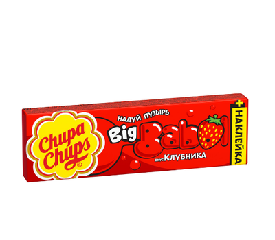 Жевательная резинка Chupa Chups Big Babol Клубника, 21г