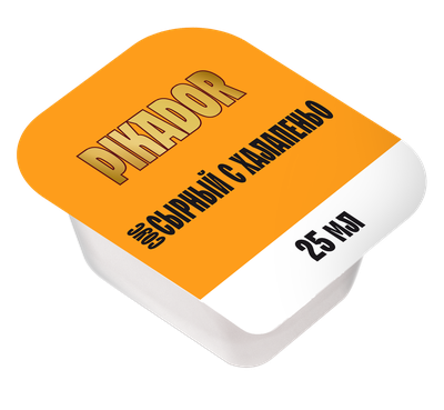 Соус PIKADOR PRO Сырный с Халапеньо дип-пот 25 мл. х 125 шт.