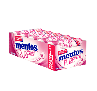 Жевательная резинка Mentos Pure Fresh Тутти-Фрутти, без сахара, банка, 30г
