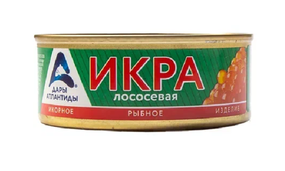 Икорное рыбное изделие Икра лососевая Дары Атлантиды ж/б 95г