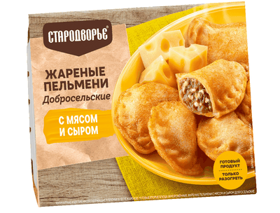 Пельмени Стародворье Добросельские жареные с мясом и сыром 0,2 кг