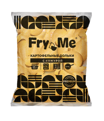 Картофельные дольки WEFRY PREMIUM W12 с кожурой без специй пакет 2,5 кг