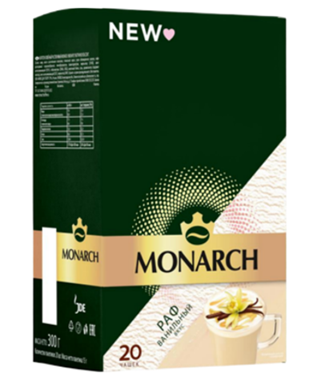 Напиток кофейный Monarch Раф ванильный 10бл*20шт*15г