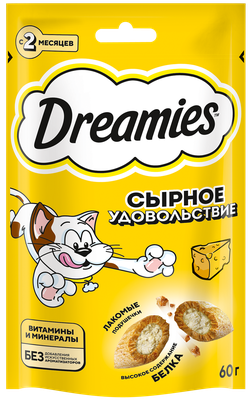 Лакомство для кош Dreamies с добавлением сыра 8*60г