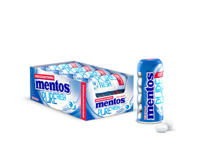 Жевательная резинка Mentos Pure Fresh свежая мята 30г