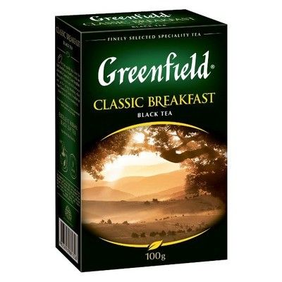 Чай Greenfield Classic Breakfast черный листовой 100г