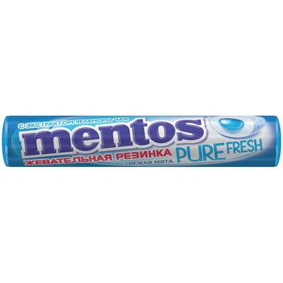 Жевательная резинка Mentos Pure Fresh Нежная мята 15,5г