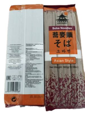 Лапша гречневая соба QSNI 300 г, 1/40, шт