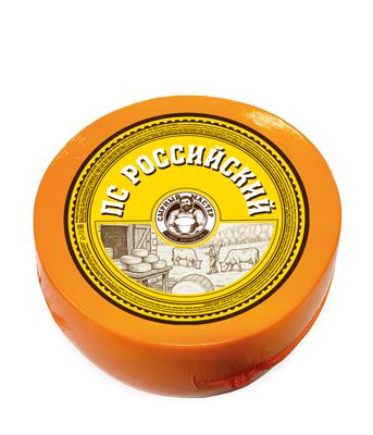 Продукт сыроделия Сырный мастер полутвердый Российский, мдж 50%, круг 7,5кг