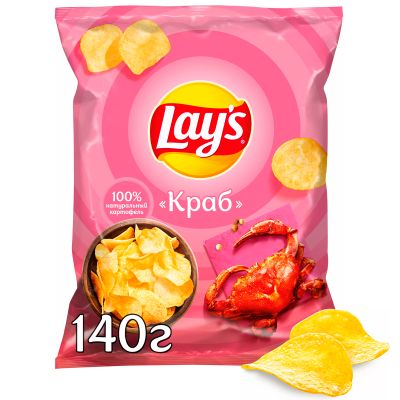 Чипсы Lay's Краб 140г