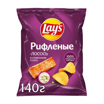 Чипсы Lay's картофельные со вкусом лосося 140г