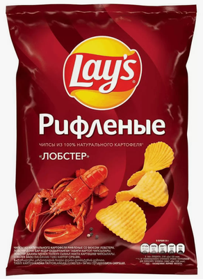Чипсы рифленые Lay's Лобстер 140г