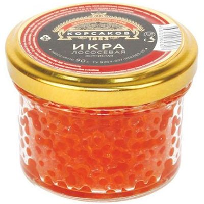 Икра лососевая Корсаков 1853 горбуша ст/б 90 гр