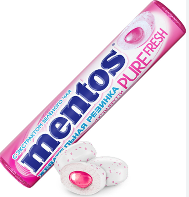 Жевательная резинка Mentos Pure Fresh Тутти-Фрутти, 15,5г 