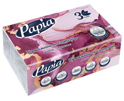 Полотенца бумажное Papia V Fold 100 сл.