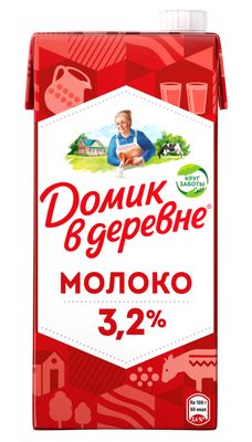 Молоко Домик в деревне ультрапастеризованное 3,2% 0,95л