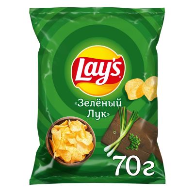 Чипсы Lay's Молодой зеленый лук 70г