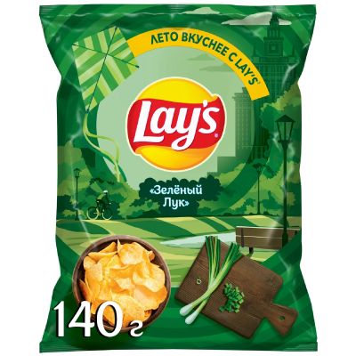 Чипсы Lay's Молодой зеленый лук 140г