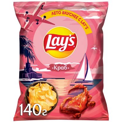 Чипсы Lay's Краб 140г