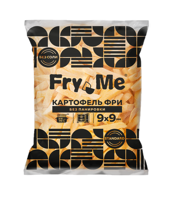 Картофель WEFRY STANDART F79FS без панировки 9х9 мм пакет 2,5 кг