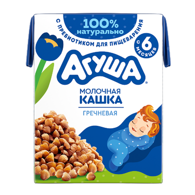 Каша молочная Агуша Засыпай-ка Гречневая 2,5% 200мл (18шт)