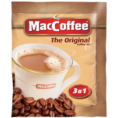Коф. напиток MacCoffee 3 в 1 раствор, м/у 20г*25шт*40