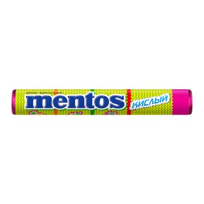 Жевательные драже Mentos Кислый, 37,5 г