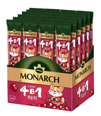 Напиток кофейный Monarch Cherry 4в1 натуральный растворимый сублимированный 10бл*24шт*13,5г