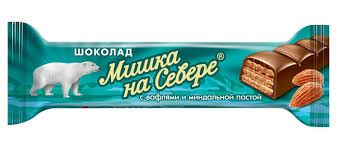 Батончик Славянка Мишка на севере экстрамолоч.с минд.40гр. (14)