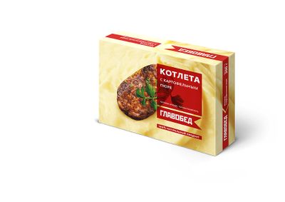 Кулинарное изделие Главобед 'Котлета с картофельным пюре' 8шт*300гр (Россия)