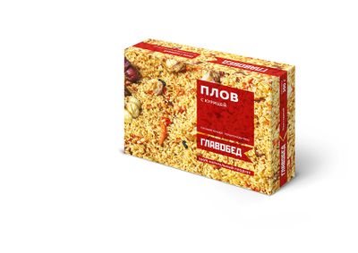 Кулинарное изделие Главобед 'Плов с курицей' 8шт*300гр (Россия)