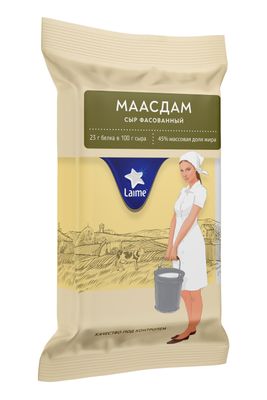 Лайме Маасдам 45% фас 10шт*200 гр (Россия, Спб)КП   90суток