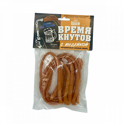 Кнуты из индейки вялено-сушеные Время кнутов, 0,100кг