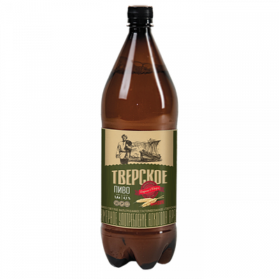Пиво «Тверское» светлое пастеризованное 1,4л