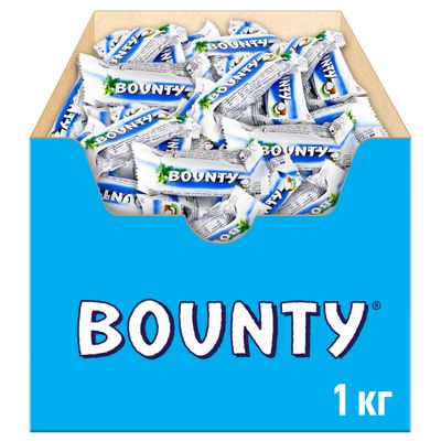 Шоколадные конфеты Bounty с нежной мякотью кокоса, 1 кг