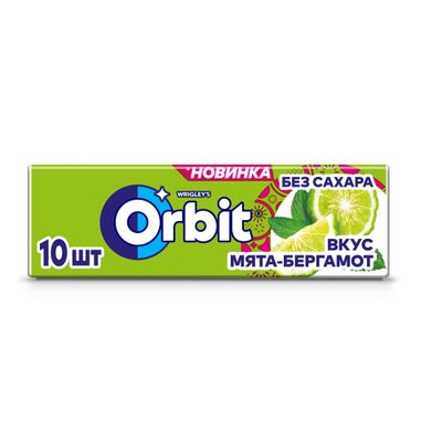 Жевательная резинка Orbit Мята-Бергамот, без сахара, 13,6 г
