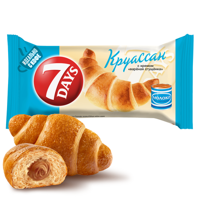 Круассан 7DAYS с кремом со вкусом "варёная сгущёнка" 65 г