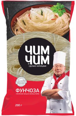 Вермишель Чим-Чим фунчоза бобовая пакет 200г 1/18