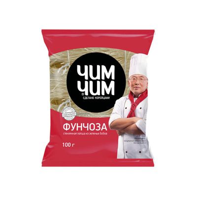 Вермишель Чим-Чим фунчоза бобовая пакет 100г 1/24