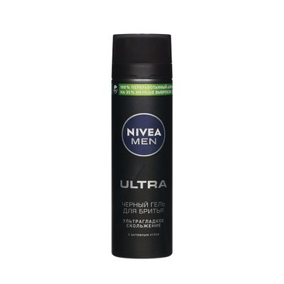 Гель для бритья NIVEA MEN Черный ULTRA 200мл