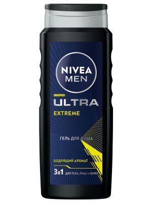 Гель для душа NIVEA MEN Ultra Extreme 500мл