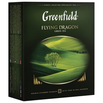 Чай Greenfield Flying Dragon зеленый 1,8г×100п