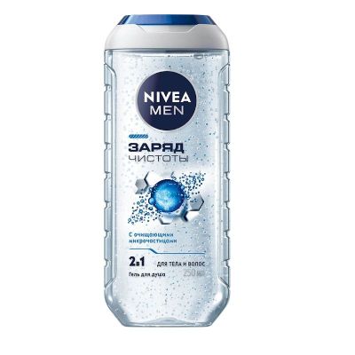 Гель для душа NIVEA MEN Заряд Чистоты 250мл
