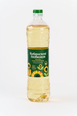 Масло подсолнечное, 1 л, 1/15