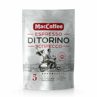 Коф. напиток MacCoffee Эспрессо ди Торино раствор, д/п 130г*8