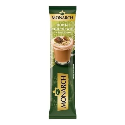 Кофейный напиток Monarch Капучино со вкусом дубайского шоколада 10бл*20шт*16г