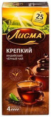 Чай Лисма Крепкий черный 2г×25п