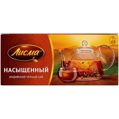 Чай Лисма Насыщенный черный 1,8г×25п